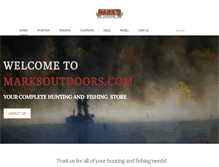 Tablet Screenshot of marksoutdoors.com